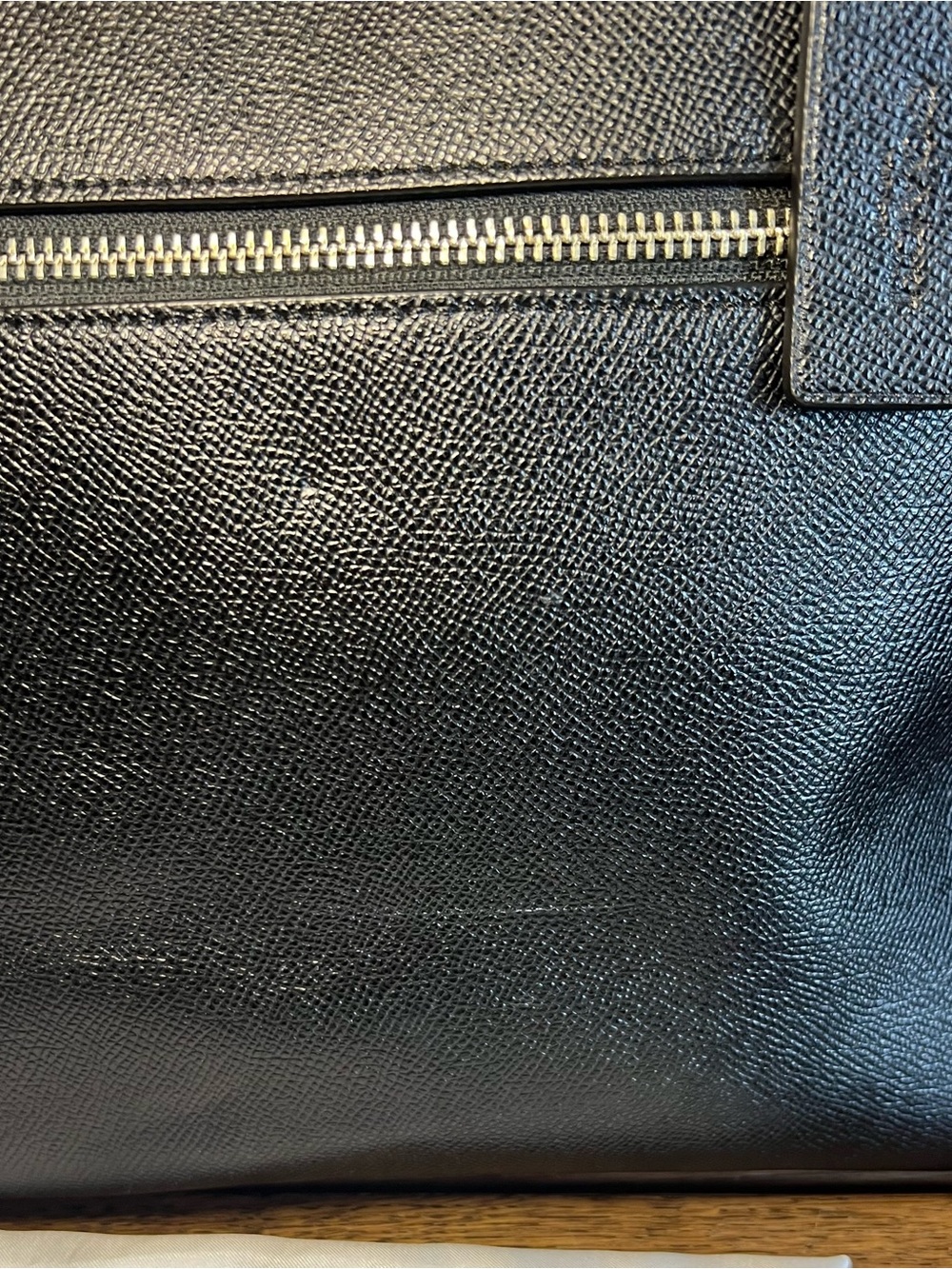 Coach Gallery Tote Bag in Black Cross Grain Leather with Silver Hardware - Picture 5 of 14